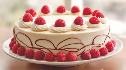  white chocolate raspberry cake