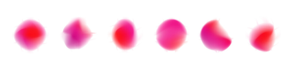 PNG gradient blur circle gradation radial abstract shape light blurry blue element vector colours round fluid mesh blob neon red sphere purple pink aura form bubble blend yellow three-dimensional 