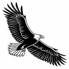 flying eagle silhouette