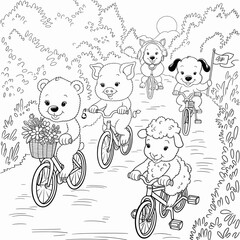 kdp cover, cover, book cover, cartoon illustration, cute coloring book cover, cute kids illustration, cartoon cover, kawaii coloring, easy and bold, kawaii cover, cozy, cozy cover, fuzzy, hygge, color