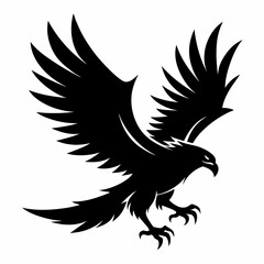 Fototapeta premium flying eagle silhouette