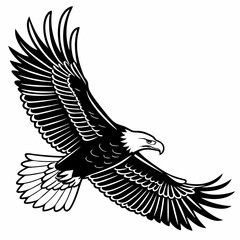 flying eagle silhouette