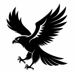 Obraz premium flying eagle silhouette