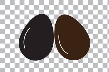Easter Egg vector Icon. Flat style egg icon set. Vector illustration.