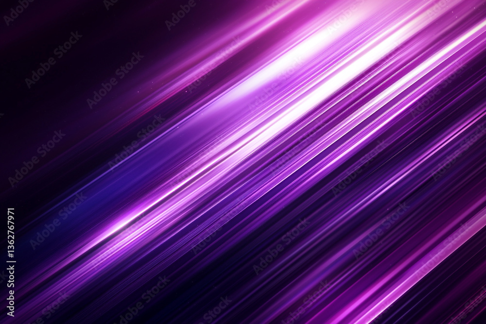 Poster abstract background with diagonal purple and white lines creating a dynamic and modern design look