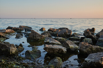 View on Dnipro river in Cherkasy Ukraine