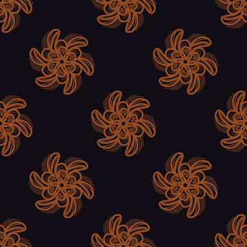 Flower ornament deform concept  illustration clssic design