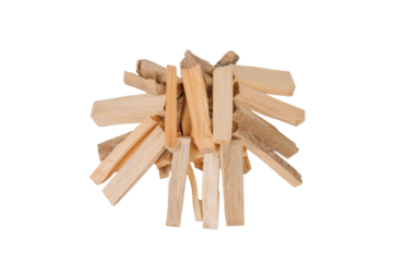 Pile of dry kindling wood sticks arranged in a loose stack, isolated on a transparent background. Ideal for fire starting and outdoor use. Lightweight and natural..