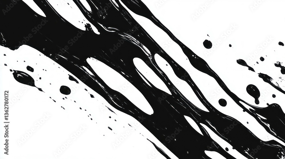 Aufkleber grunge black contrast overlay texture with chaotic abstract design