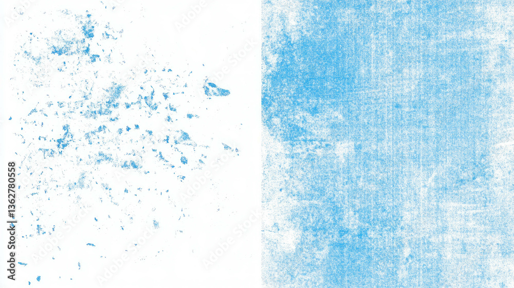 Poster blue grunge texture with contrasting elements for artistic design and background use