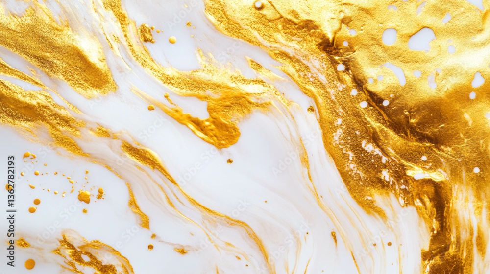 Aufkleber abstract grunge gold and white texture with dynamic contrast for artistic design projects