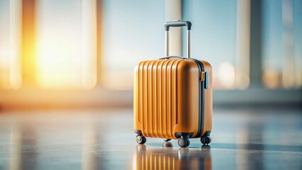 Minimalist Luggage, Single Suitcase, Travel Bag, Tilt-Shift Photography, Clean Design