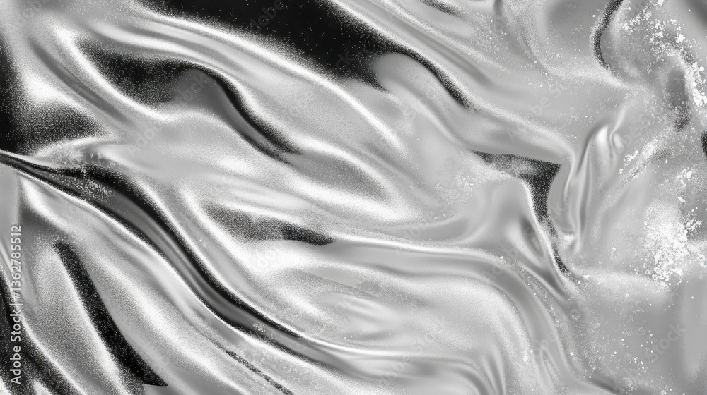 Aufkleber abstract grunge silver texture with chaotic contrast overlay for artistic design