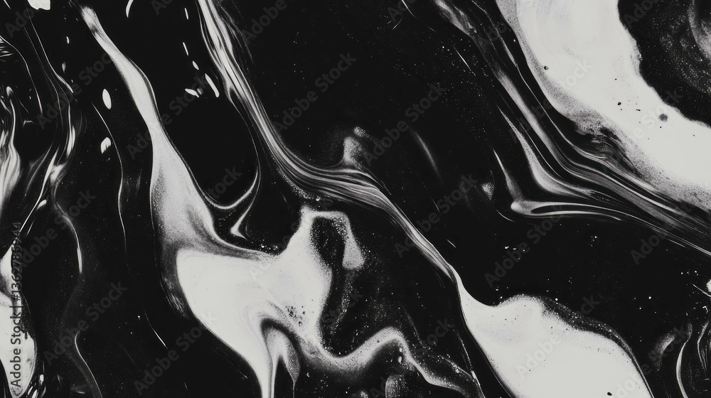 Poster abstract grunge black and white texture with chaotic patterns for creative designs