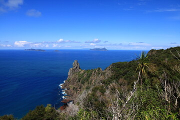 Fototapeta premium Bream Head is a promontory on the east coast of Northland in the North Island of New Zealand
