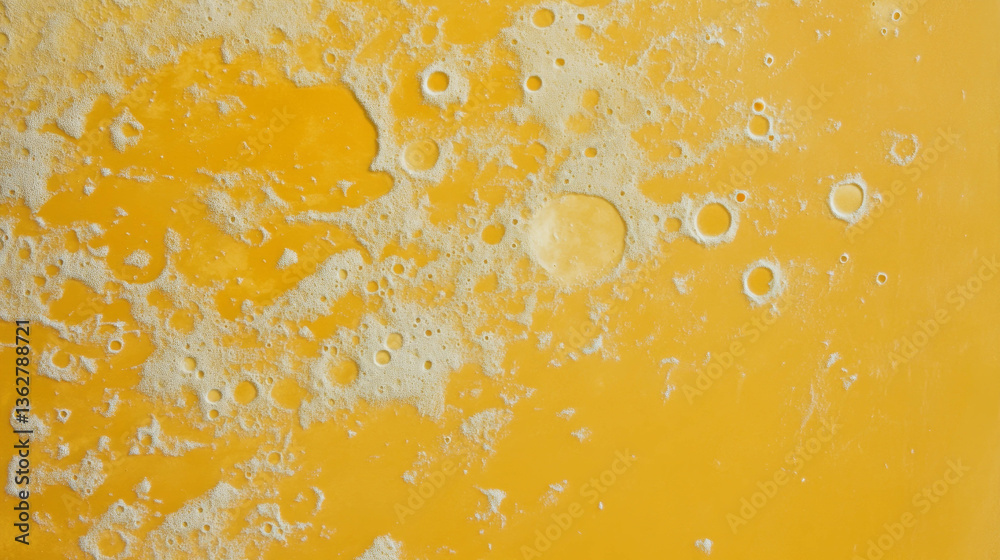 Poster Abstract saffron textured surface with moon-like patterns for creative design