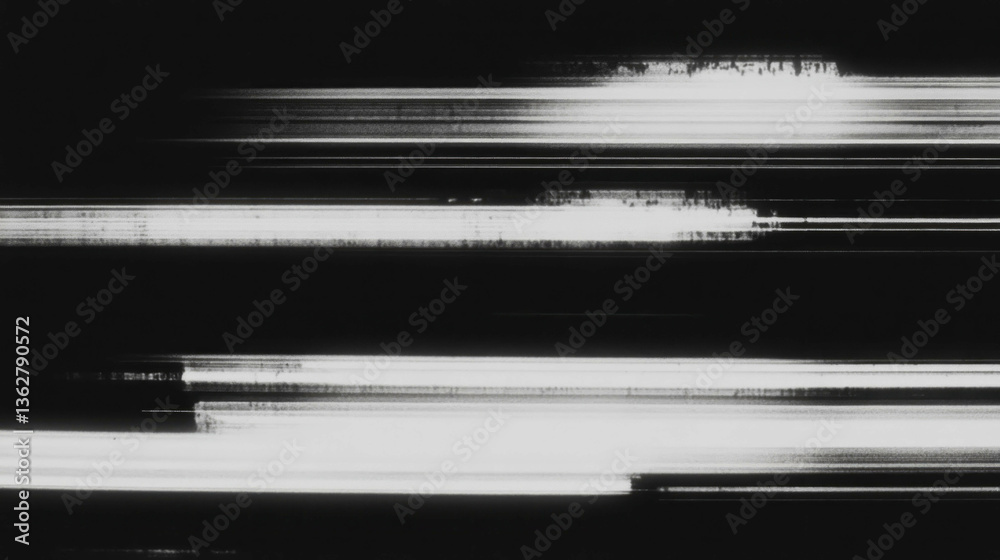 Leinwandbilder vintage analog tv screen static texture with fuzzy pattern for retro design