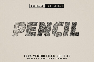 Pencil Editable Text Effect