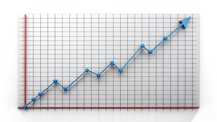 Obraz premium data graph on a white background 