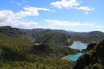 Obraz premium Duke's nose is a hiking trail located in Totara North in the Northland of New Zealand