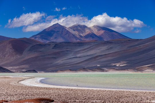 High altitude lake in Atacama Desert