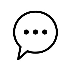 speech bubble vector icon