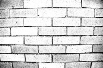 Black and white brick texture worn grunge background
