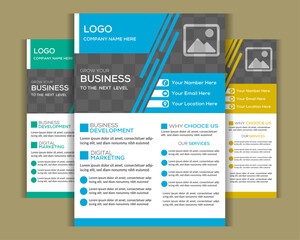  Creative Abstract business Flyer Design Template | Modern Gradient Flyer | Professional Event, Business, Marketing & Invitation Card Design