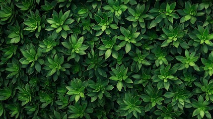 Obraz premium Lush Green Foliage Texture: A Vibrant Summer Garden Close-Up AI Generated
