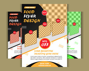  Creative Abstract food Flyer Design Template | Modern Gradient Flyer | Professional Event, Business, Marketing & Invitation Card Design