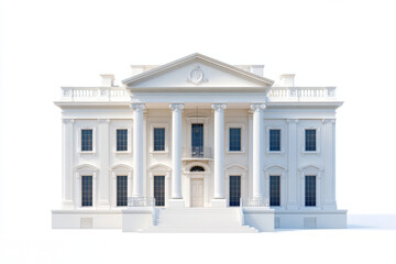 Fototapeta premium Classic Neoclassical White House Style Building Government Architecture Presidential Mansion