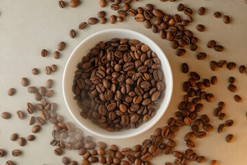 Discovering the rich aroma of freshly roasted coffee beans in a cozy setting