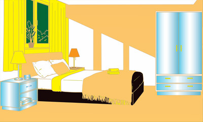 interior of a bedroom