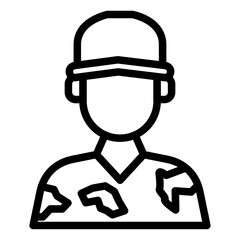 Soldier Male Icon