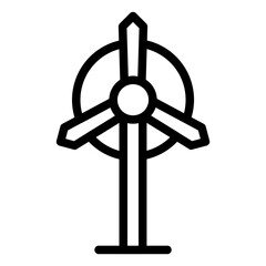 Obraz premium Wind Turbine Icon