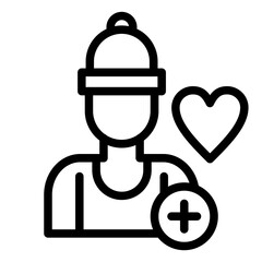 Fototapeta premium Palliative Support Icon