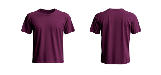 Plain Maroon T-Shirt Mockup