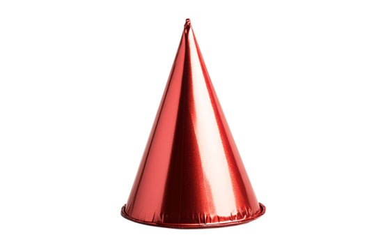 Red party hat for celebrations and festive gatherings