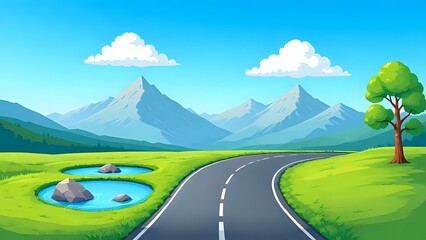 road to the mountains
