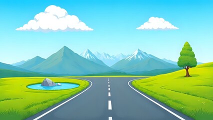 road to the mountains