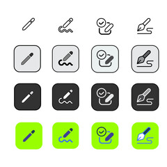 Edit icon set. Pencil icon, flat design, sign up icon. New note. New paper. Vector illustration