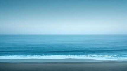 Obraz premium Calm ocean view, soft light