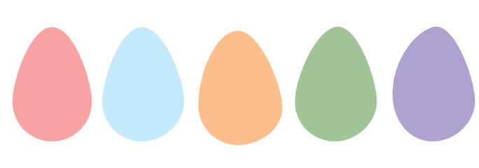 Easter Egg vector Icon. Flat style egg icon set. Vector illustration.