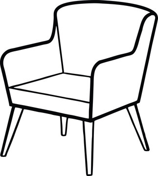 recommend clip art: chair icon outline,chair line art vector