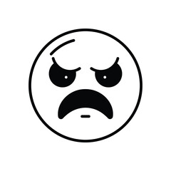 Angry Vector icon