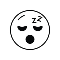 Obraz premium Sleeping Vector icon