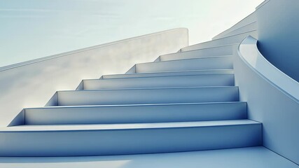 Stunning spiral staircase design leading to a bright upper level - Powered by Adobe