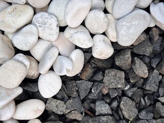 black and white pebbles abstract texture background