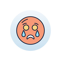 Crying Vector icon