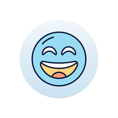 Obraz premium Grinning Vector icon